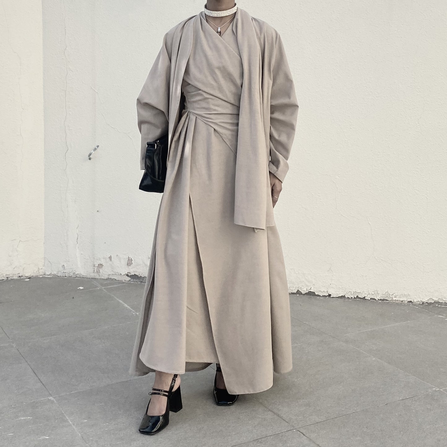 Dress with abaya
