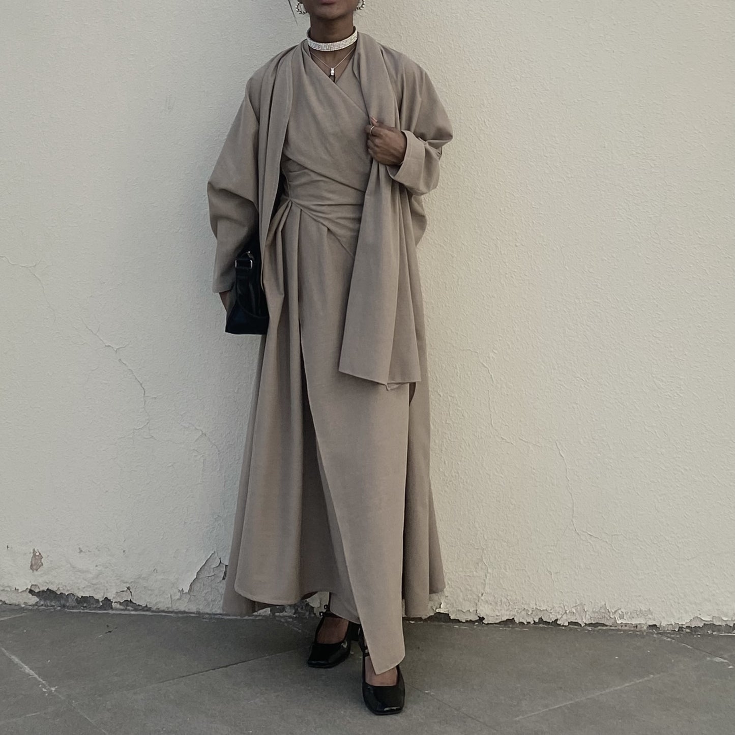 Dress with abaya