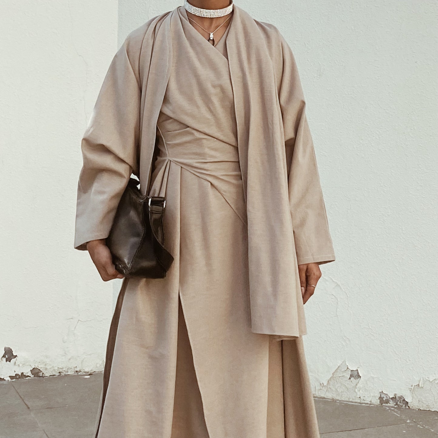 Dress with abaya