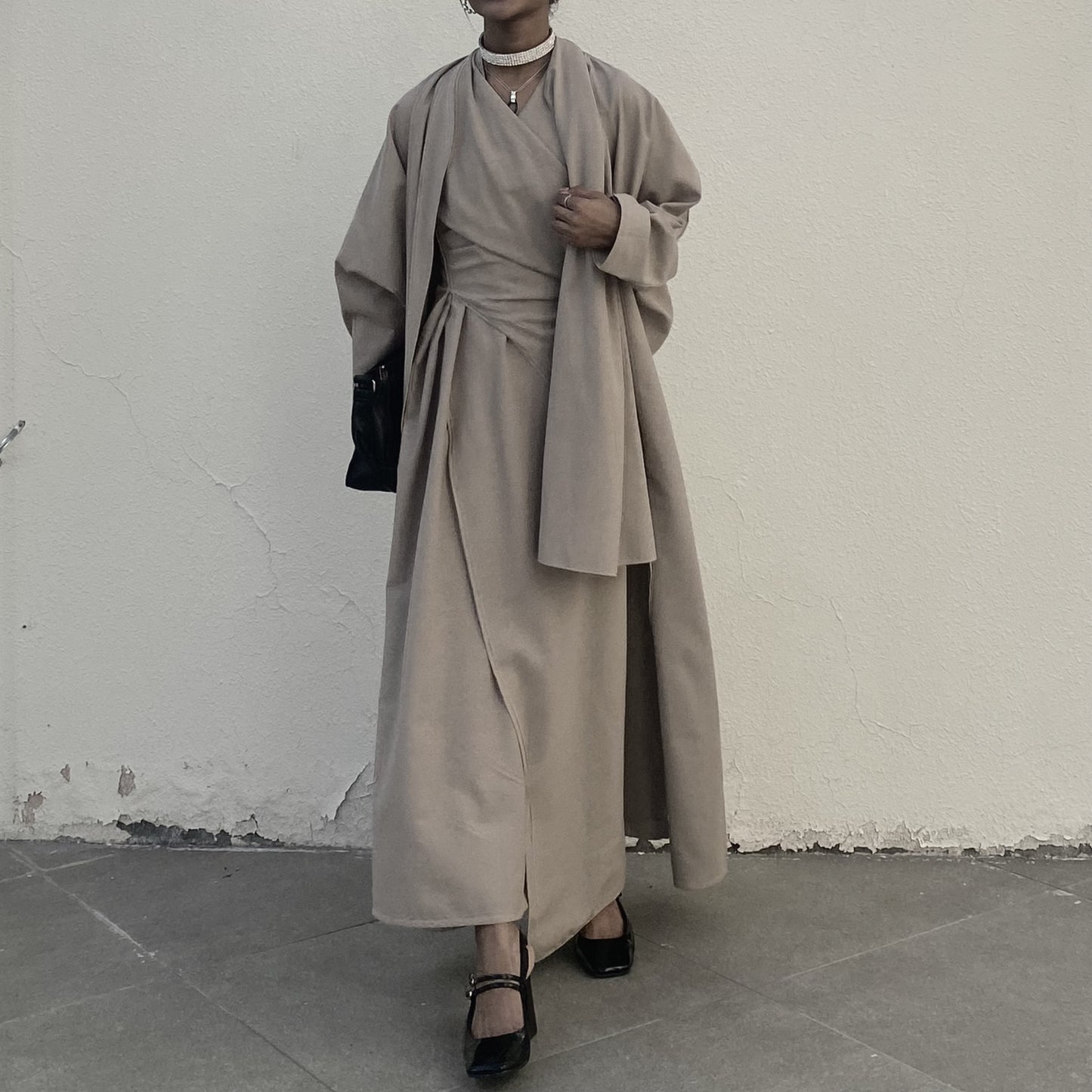 Dress with abaya