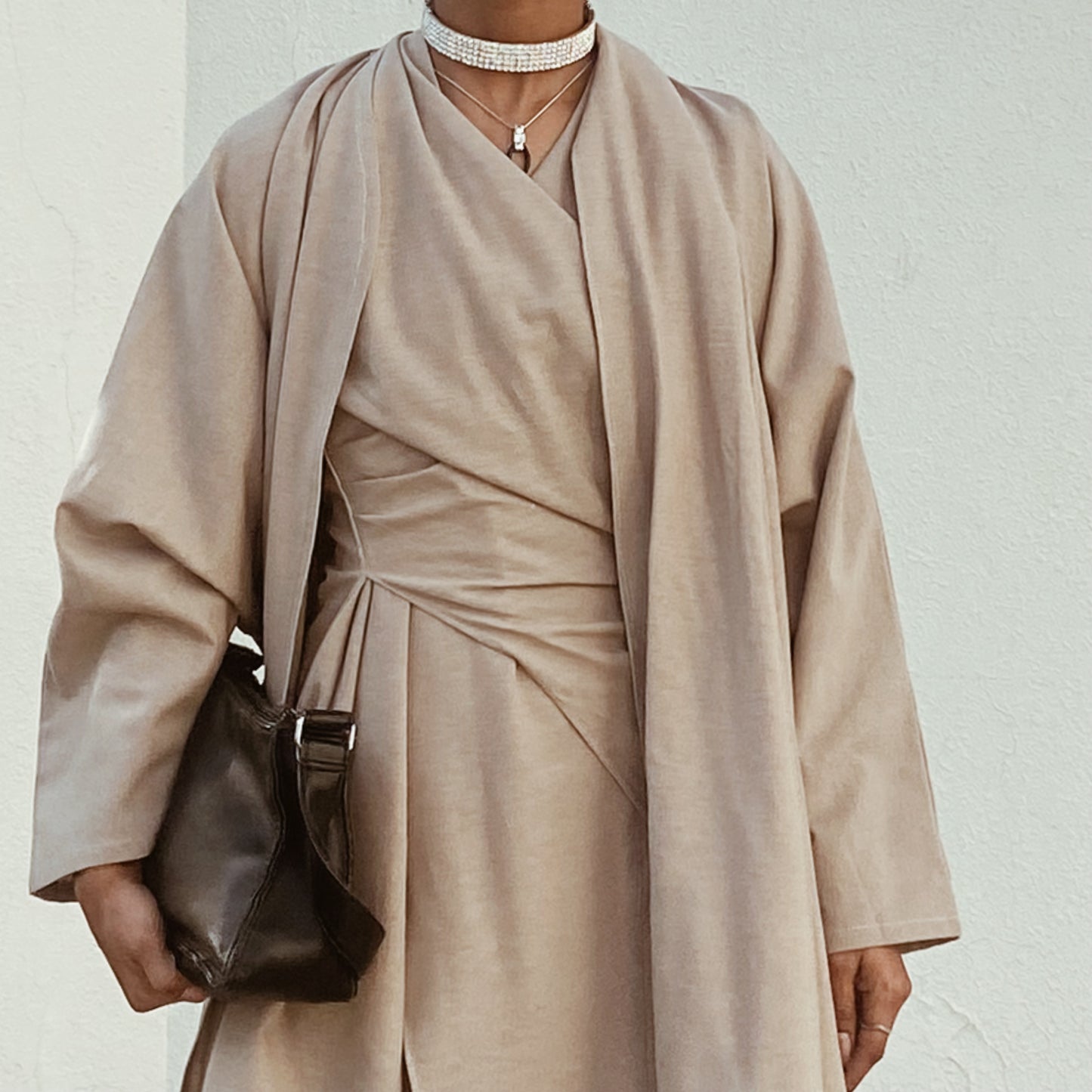 Dress with abaya