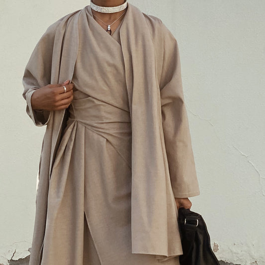 Dress with abaya