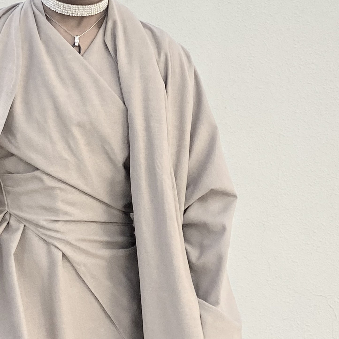 Dress with abaya