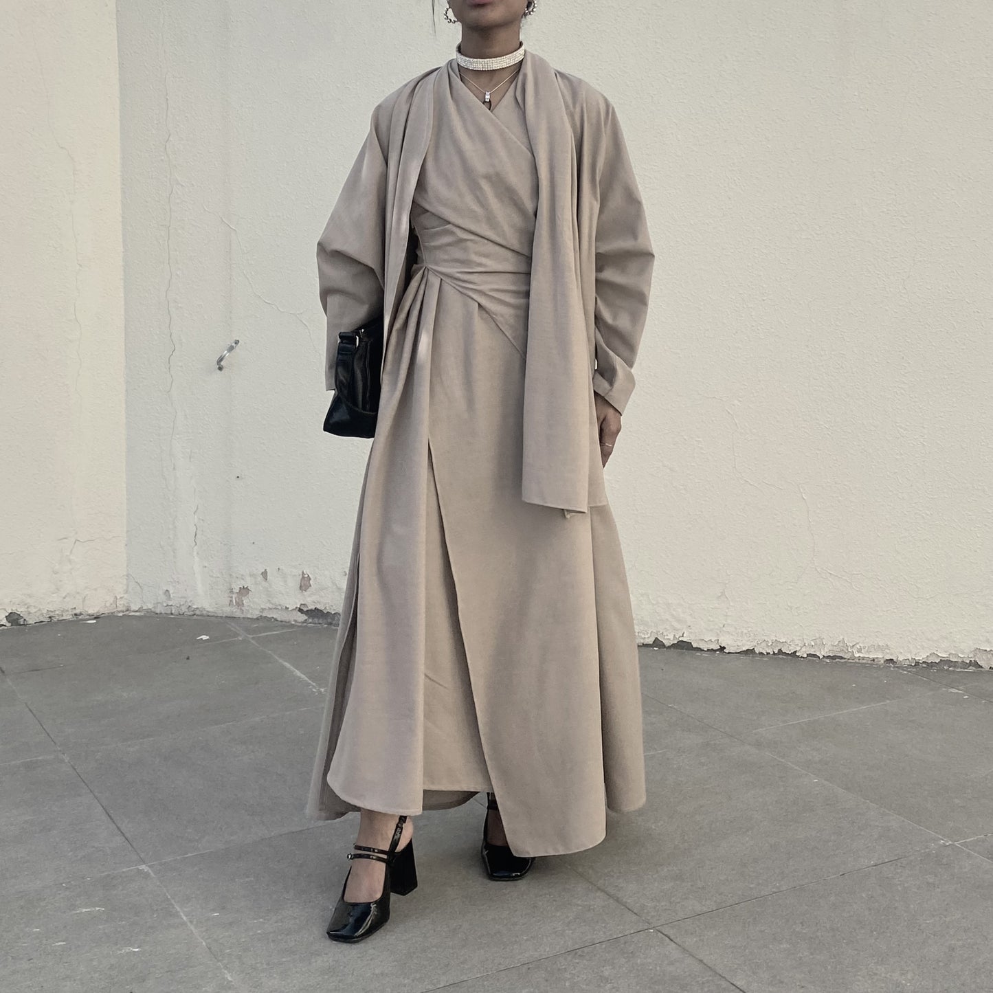Dress with abaya