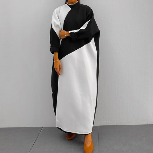 Classic abaya black&white